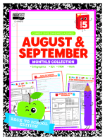 August & September Monthly Collection, Grade 5