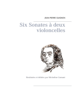 Six Sonates à deux violoncelles: Restituées et éditées par Micheline Cumant