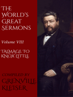The World's Great Sermons: Volume VIII—Talmage to Knox Little