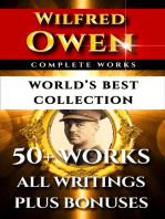 Wilfred Owen Complete Works – World’s Best Collection