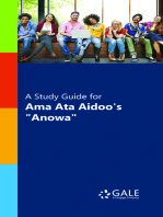 A Study Guide for Ama Ata Aidoo's "Anowa"