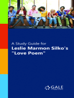 A Study Guide for Leslie Marmon Silko's "Love Poem"