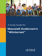 A Study Guide for Maxwell Anderson's "Winterset"