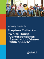 A Study Guide for Stephen Colbert's "White House Correspondents' Association Dinner 2006 Speech"