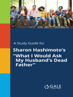 A Study Guide for Sharon Hashimoto's "What I Would Ask My Husband's Dead Father"