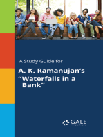 A Study Guide for A. K. Ramanujan's "Waterfalls in a Bank"