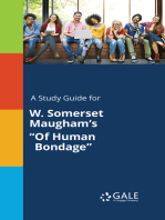 A study guide for W. Somerset Maugham's "Of Human Bondage"