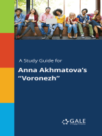A Study Guide for Anna Akhmatova's "Voronezh"