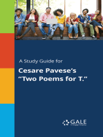 A Study Guide for Cesare Pavese's "Two Poems for T."