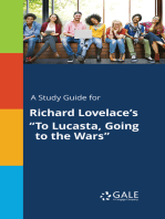 A Study Guide for Richard Lovelace's "To Lucasta, Going to the Wars"