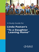 A Study Guide for Linda Pastan's "To a Daughter Leaving Home"