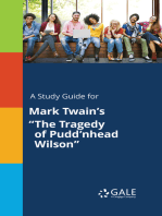 A Study Guide for Mark Twain's "The Tragedy of Pudd'nhead Wilson"