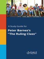 A Study Guide for Peter Barnes's "The Ruling Class"