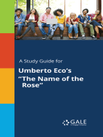 A Study Guide for Umberto Eco's "The Name of the Rose"