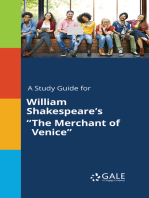 A Study Guide for William Shakespeare's "The Merchant of Venice"