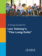 A Study Guide for Leo Tolstoy's "The Long Exile"