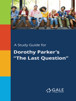 A Study Guide for Dorothy Parker's "The Last Question"