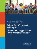 A Study Guide for Edna St. Vincent Millay's "The Courage That My Mother Had"