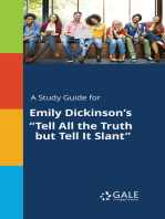 A Study Guide for Emily Dickinson's "Tell All the Truth but Tell It Slant"