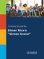 A Study Guide for Elmer Rice's "Street Scene"