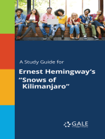 A Study Guide for Ernest Hemingway's "Snows of Kilimanjaro"