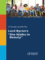 A Study Guide for Lord Byron's "She Walks in Beauty"