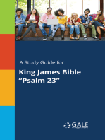 A Study Guide for King James Bible "Psalm 23"