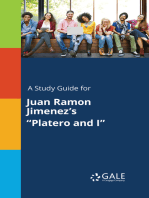 A Study Guide for Juan Ramon Jimenez's "Platero and I"