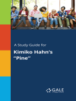 A Study Guide for Kimiko Hahn's "Pine"