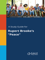 A Study Guide for Rupert Brooke's "Peace"