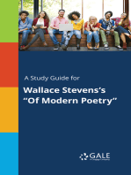 A Study Guide for Wallace Stevens's "Of Modern Poetry"