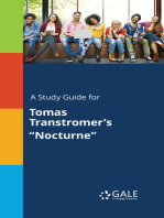 A Study Guide for Tomas Transtromer's "Nocturne"