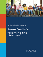 A Study Guide for Anne Devlin's "Naming the Names"