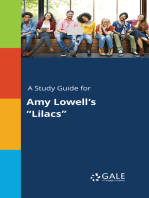 A Study Guide for Amy Lowell's "Lilacs"