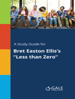 A Study Guide for Bret Easton Ellis's "Less than Zero"