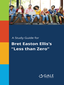 Less Than Zero Book