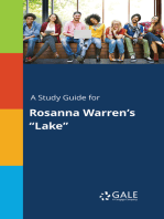 A Study Guide for Rosanna Warren's "Lake"