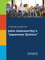A Study Guide for John Galsworthy's "Japanese Quince"
