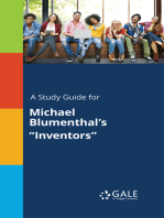 A Study Guide for Michael Blumenthal's "Inventors"