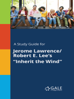 A Study Guide for Jerome Lawrence/Robert E. Lee's "Inherit the Wind"