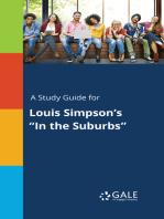 A Study Guide for Louis Simpson's "In the Suburbs"