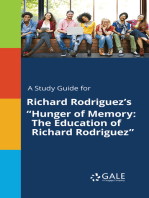 A Study Guide for Richard Rodriguez's "Hunger of Memory: The Education of Richard Rodriguez"
