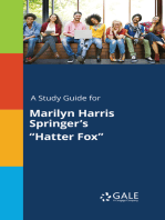 A Study Guide for Marilyn Harris Springer's "Hatter Fox"
