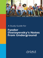 A Study Guide for Fyodor Dostoyevsky's Notes from Underground