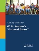 A Study Guide for W. H. Auden's "Funeral Blues"