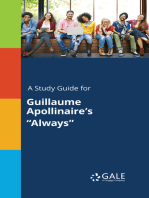 A Study Guide for Guillaume Apollinaire's "Always"