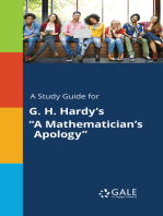 A Study Guide for G. H. Hardy's "A Mathematician's Apology"