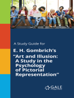 A Study Guide for E. H. Gombrich's "Art and Illusion: A Study in the Psychology of Pictorial Representation"