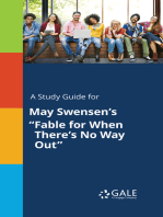 A Study Guide for May Swensen's "Fable for When There's No Way Out"