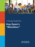 A Study Guide for Kay Ryan's "Blandeur"